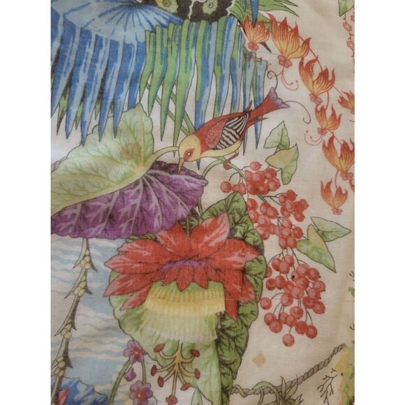 Anthropologie Deletta Dress Women's 2 Multicolor Floral Bird of Paradise Maxi - Picture 6 of 7